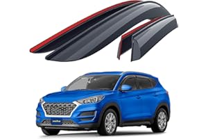 Goodyear Adhésif Déflecteurs d'air Compatible avec Hyundai Tucson 2015-2020 TL - Déflecteur d'air, Fenêtre, Deflecteur pour Auto -Protection Soleil&Pluie - Installation Facile -4Pc SF