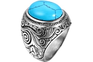 OIDEA Anello Uomo Acciaio Inossidabile Fidanzamento Promessa Matrimonio Argento,Misura da Scelta