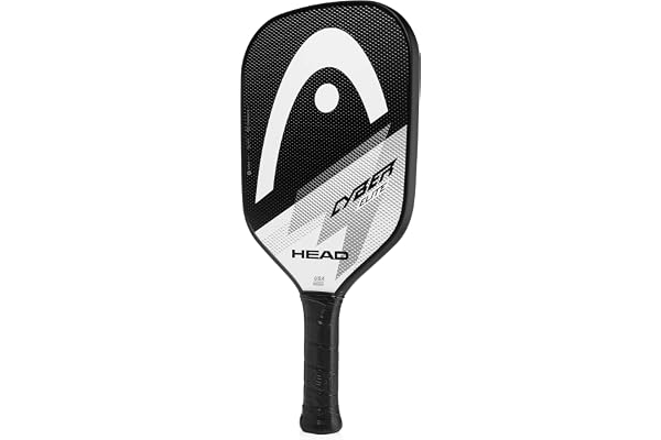 Raquette de Pickleball Head Cyber Elite, Surface en Fibre de Verre, Couleur Noir/Blanc, Niveau débutant à intermédiaire