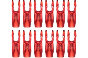 PATIKIL Archery Arrow Nocks, Glue on Arrow Shaft Plastic Nocks Replacement Arrows Tail Accessory for DIY Hunting Compound Bow