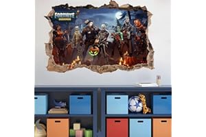 GRENRIC 3D-Gamer-Tapete für Jungen-Schlafzimmer, Wandaufkleber, Kinderzimmer, Hintergrund, Wanddekoration, selbstklebender Wandaufkleber, Videospiel-Aufkleber, Geburtstagsparty-Zubehör