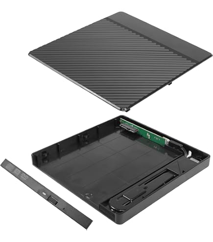 YAODHAOD SSD-caddy – 12,7 Mm Universele SATA-adapter Voor 2,5″ HDD/SSD, Voor Dell HP Lenovo Sony (aluminium)