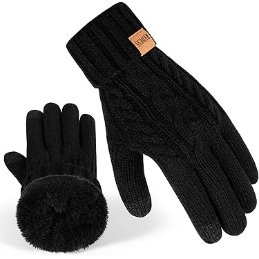 Winterhandschoenen voor dames, touchscreen-thermohandschoenen van