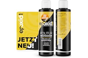 epoxid1® - Pasta lucidante per resina epossidica, da 250 ml, pasta lucidante per finitura lucida, tecnologia con microperle, lucidatura per resina epossidica, resina e plastica