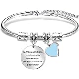 Angelra Regali di Amicizia Braccialetto Donna Bracciale AmiciLa vera amicizia resiste alla lontananza ed allo scorrere del te
