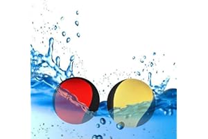 MAKFORT 2 Stück Wasserball Wasser Flummi Springender Ball auf Wasser Für Jugendliche und Erwachsene Schnelltrocknender Lycra-Bezug Ball