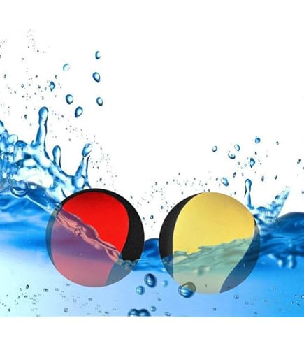 Momevo Beachbuddy neopreen waterbal, zachte kinderbal, maat 2 (diameter 16 cm), kleine kindervoetbal vanaf 1 jaar, voor buiten (jungle, alleen bal