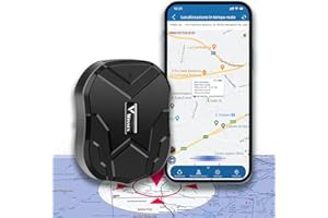 Zeerkeer GPS Tracker, Waterproof Car Tracker Anti-lost GPS Locator 3 Months Long Standby Strong Magnetic Rechargable gps tracker for car/vehicle/motocycle TK905