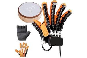 2025 Rehabiliteringsrobothandskar, Fingerortos, Lindra Handstyvhet, Handövarehjälpmedel, Fingerrobot Rehabiliteringshandskar(Size:L,Color:Höger hand)