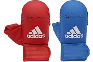 adidas Mitts with Thumb, WKF-Guanti da Karate con Pollice Unisex Adulto