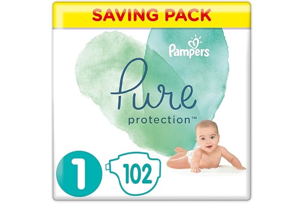 PAMPERS Protection Pure Couches Taille 1 2-5 kg 102 Unité