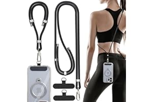 TNSNK 2PCS Handykette Universal, Verstellbares Handy Umhängeband und Handschlaufe Handy für Alle Smartphones, Sichere Freihand-Handykette & Lanyard