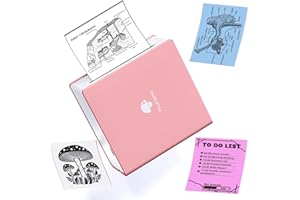 Phomemo M02 Pocket Printer Mini Bluetooth Thermal Printer Portable Photo Printer Compatible with Android&IOS, for Study Note,pink