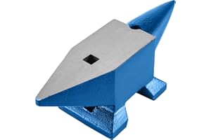 HAPPYBUY VEVOR Schmiede Amboss 20KG Schmiede Zubehör Amboss Werkzeuge geschmiedeter Stahl mit rundem und quadratischem Loch robust