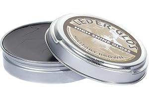 ALTBERG LEDER GRIS Altberg Leder-Glos BROWN High Shine Gloss Leather Polish For Boots, 40g Tin from Army Sales