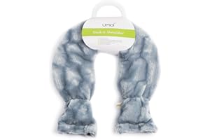 UMOI Bolsa de agua caliente para el cuello y los hombros, cobertura blanda con forro extra, 2 litros, cierre de velcro, certificado BS1970:2012 - nuevo modelo
