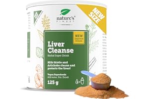 ‎NATURE'S FINEST BY NUTRISSLIM Leber Entgiften - Bio-Formel mit Mariendistel und Artischocken extrakt hochdosiert für Leberfunktion und Immunsystem, Nature's Finest by Nutrisslim