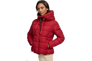 Navahoo Damska pikowana kurtka zimowa stójka z podszewką B930