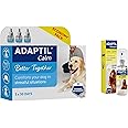 ADAPTIL Calm 30 Day Refill x 3, Helps Dog Cope with Behavioural Issues and Life Challenges 48ml x 3 & Calm Transport Spray, helps dog cope with travelling and other stress - 60ml