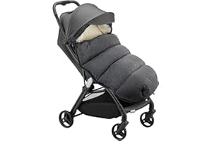 ALOSKART Chanceliere Bebe Poussette Hiver, Chanceliere Universelle pour Poussette,Chanceliere Grande Taille, Chanceliere Bebe Confort, Chanceliere pour Poussette, Buggy, Siège Auto et Landaus, Gris