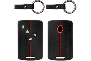 VOSSOT Juego de 2 fundas para llaves de coche compatibles con Renault, Clio, Scenic, Megane, Duster, Sandero, Captur, Twingo, silicona compatible