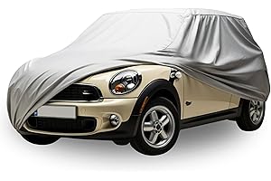 HBCOLLECTION bâche Voiture extérieur Respirante et imperméable Housse de Protection Anti UV, Anti Rayure, Contre la Pluie, Le Soleil, la poussière avec Zip