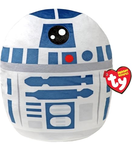 Squishmallows Star Wars R2-D2 - Peluche Ultrasoft 25 Cm - Officielle Kellytoy - Personnage Mythique - Collection