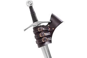 Ulfberth - Fodero per spada marrone, regolabile, in pelle, supporto per armi, fodero medievale per spada, per GRV