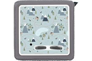 ‎YABADUU yabaduu Schutzfolie Schutzcover für Toniebox passgenau selbstklebend kindgerecht Folie Zubehör für Kinder Spielzeug Y031 (Nr.7 Landschaft Blau, Ohne Wunschname)