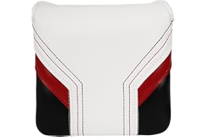 BIG TEETH Golf Club Wood Head covers for Driver/Fairway/Hybrid/1FH/Iron/Putter White&Black&Red PU Leather