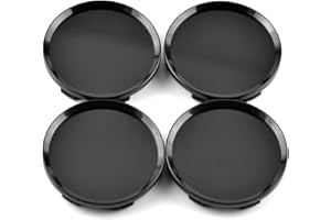 ‎RHINOTUNING RhinoTuning 4× 64mm Radnabenkappen Nabendeckel 61mm Radkappen 2.52in Radnabenabdeckung für 13214658、13204650、13214660(Schwarz)