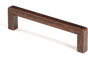 Gedotec Poignée de meuble en métal plein | 1 pièce Poignées pour armoires de cuisine avec matériel de fixation | SIDO | Poignées de meuble en cuivre avec LA : 192 mm