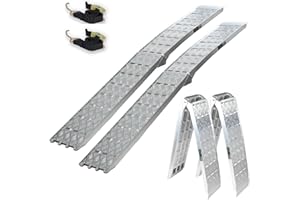 ‎TRUTZHOLM TRUTZHOLM 2 x Alu Auffahrrampe klappbar 226 cm Traglast 1360 kg Motorradrampen Verladerampen Heavy Duty Rampe exrtra leicht
