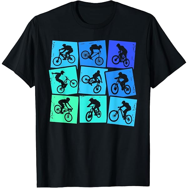 MTB Mountain Bike Downhill Kinder Herren Jungen Mountainbike T-Shirt Fashion