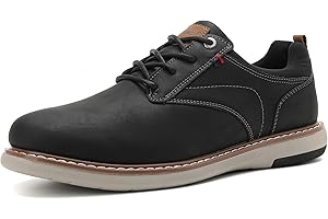ANALEAF Hombres Oxfords Formal Traje Zapatos con Clásico Moderno Cordones Zapatillas