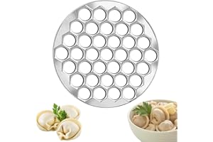 Zhixifan 37 Löcher Pelmeni Maker Form, Dumplings Ravioliformer Mold, Aluminiumlegierung, für Diy Kochen Familienfeiern Partys und Picknicks