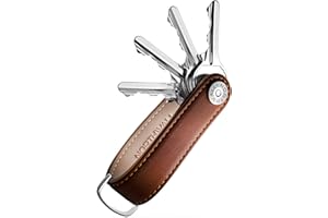 NORTHWALL® Key Organizer - Schlüsselbund Organizer für 1-9 Schlüssel - 100% Leder - Edelstahlschraube - Schlüsselorganisierer für Dame und Herren - Schlüssel Organizer Braun