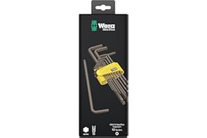 Wera 950/13 Hex-Plus Imperial 1 SB, zestaw kluczy kątowych, calowy, BlackLaser, 13-częściowy