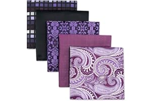 S&W SHLAX&WING 5 Pieces Assorted Fazzoletto da uomo Fazzoletto Set