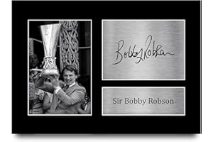 HWC Trading A4 Sir Bobby Robson Ipswich UEFA Cup Winners 1981 Gifts Printed Signed Autograph Picture for Fans and Supporters - A4
