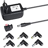 AC/DC 12V 2A 24W Cargador Fuente de Alimentación Universal para Tiras de LED, Enrutador, Concentradores, Cámaras CCTV, Escáne