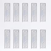Mobilya K&ouml;şe Bağlantı Demiri 30x90 mm 10 Adet Set D&uuml;z Metal G&ouml;nye Dolap Kitaplık Vestiyer Sabitleme