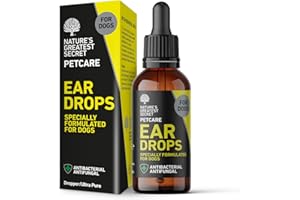 NATURES GREATEST SECRET Nature's Greatest Secret Antibacterial Ear Drops for Dogs 30ml | Colloidal Silver & Botanicals | Soothes, Cleans & Deodorises | Vegan | UK Made