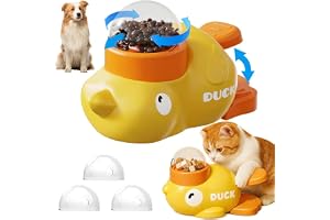 QingWing Ankform Interaktiv Matgivare, 2 i 1 Interaktiv Godisgivare Hund med 3 Skydd Interaktiv Hundleksak Slow Feeder Hund A