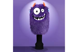 LZFAN Golf Club Covers for Woods and Drivers Funny Driver Headcover Animal Golf Club Head Covers Golf Gifts for Men Women Plush (Monsters for Driver)