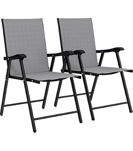 Antique Metal Folding Chairs Set of 2 Garden Chairs Folding