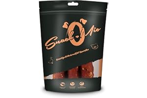 SnackOMio Snack de Calidad para Perros - crujiente Rollo masticable de pechuga de Pato, sin Cereales, 1 envase (1 x 150 g)