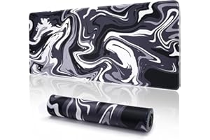 EFISH Tapis de souris japonais allongé Grand tapis de jeu antidérapant avec base en caoutchouc et bords cousus