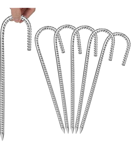 8 Millimetri Pollici Di Sicurezza A Terra Di Ancoraggio In Acciaio Zincato Vento - Foto 2