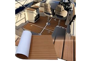 Hzkaicun Eva Finto Teak Sintetico Marino Barca Tappeto 240x112/90/55/41cm Adesivo Tappetino per Barche Antiscivolo Pavimentazione Moquette da Esterno per Kayak Yacht Pavimenti RV Piscina Gommone Vela